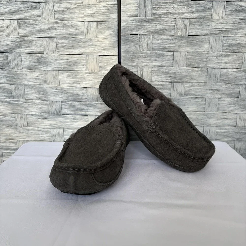 UGG Australia Kids 2 Moccasin‎ Slippers Dark Gray Twinsole